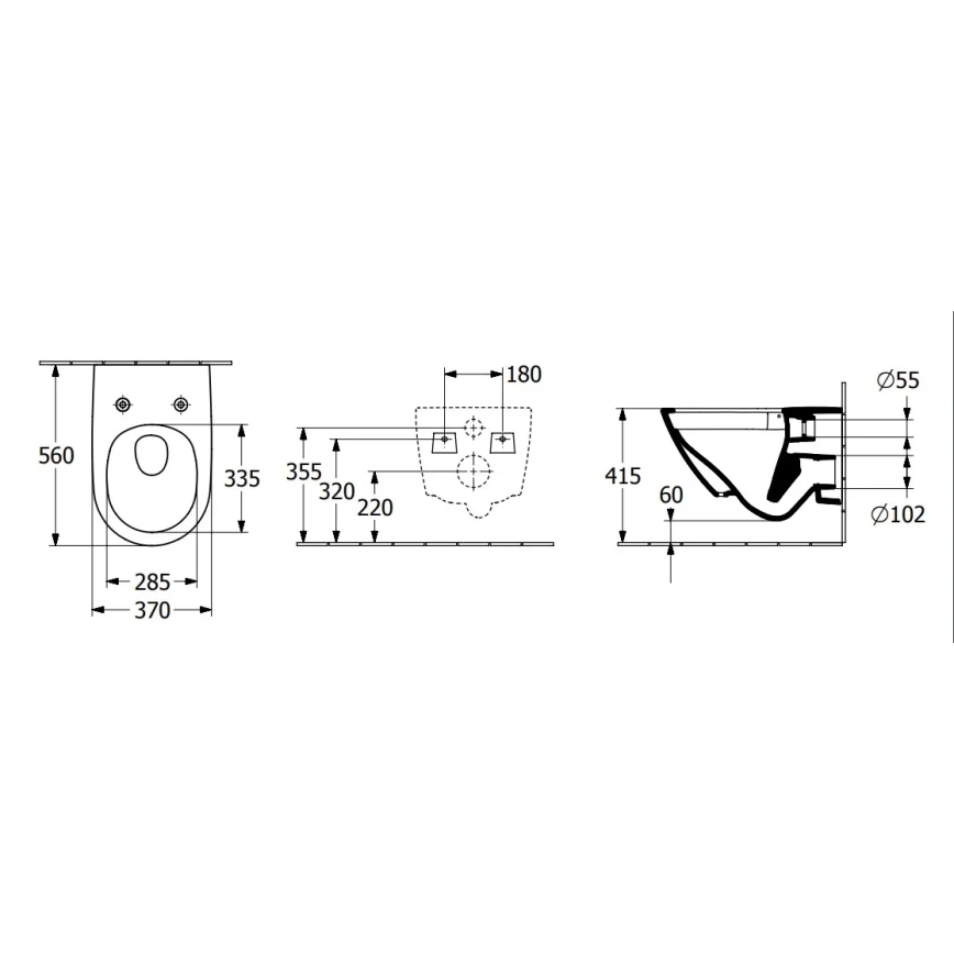 Villeroy & Boch 4670T0T2 - Miska WC wisząca SUBWAY 3.0 ceramika/biała