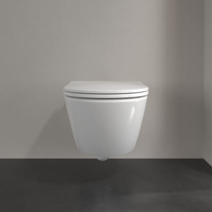 Villeroy & Boch 4670T901 - Wisząca miska WC z deską SoftClose SUBWAY 3.0 ceramika/biała