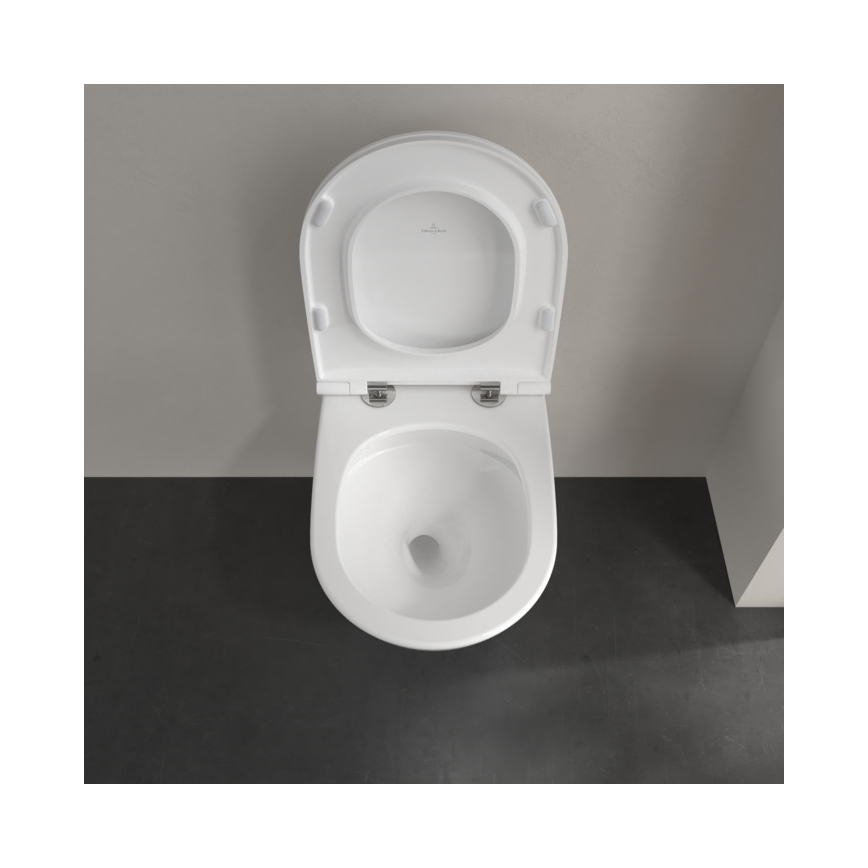 Villeroy & Boch 4670T901 - Wisząca miska WC z deską SoftClose SUBWAY 3.0 ceramika/biała