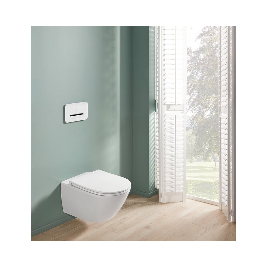 Villeroy & Boch 4670T901 - Wisząca miska WC z deską SoftClose SUBWAY 3.0 ceramika/biała