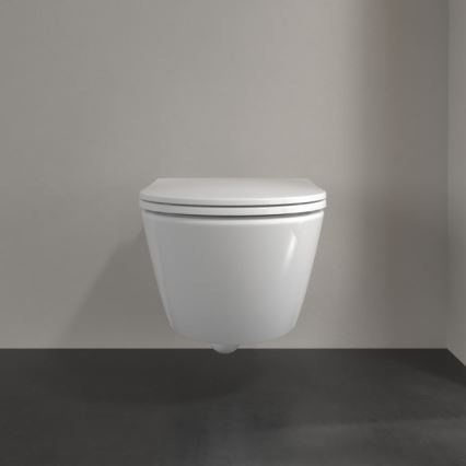 Villeroy & Boch 4670T9R1 - Wisząca miska WC z deską sedesową SoftClose SUBWAY 3.0 ceramika/biała