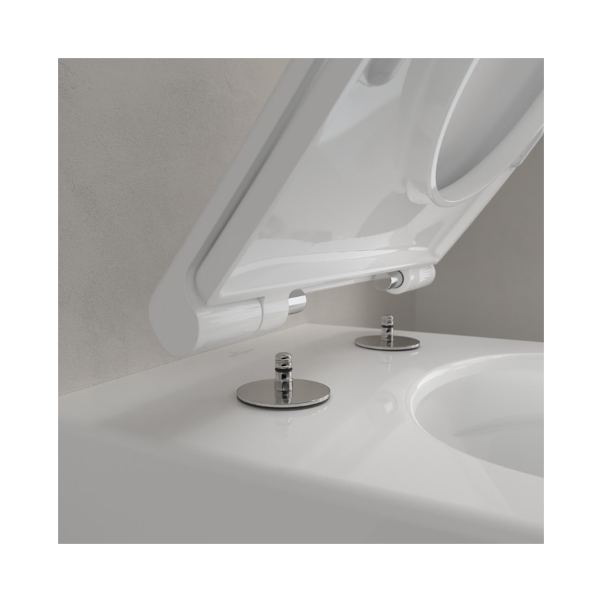 Villeroy & Boch 4670T9R1 - Wisząca miska WC z deską sedesową SoftClose SUBWAY 3.0 ceramika/biała