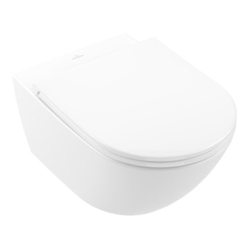 Villeroy & Boch 4670T9R1 - Wisząca miska WC z deską sedesową SoftClose SUBWAY 3.0 ceramika/biała