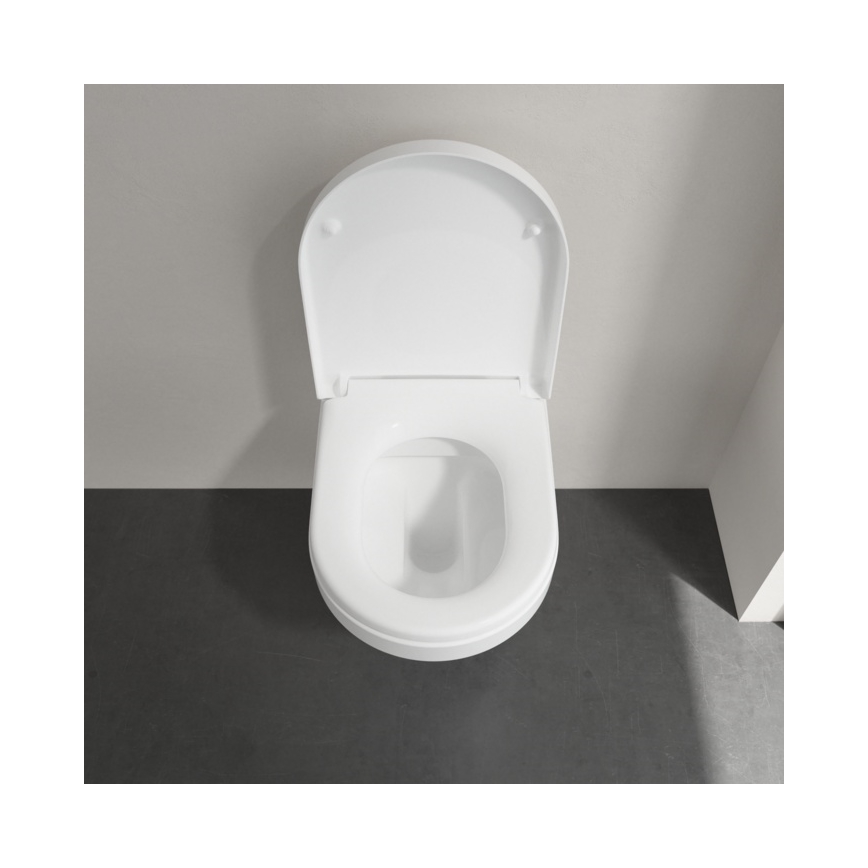 Villeroy & Boch 4694HR01 - Wisząca miska WC z deską SoftClose ARCHITECTURA ceramika/biała