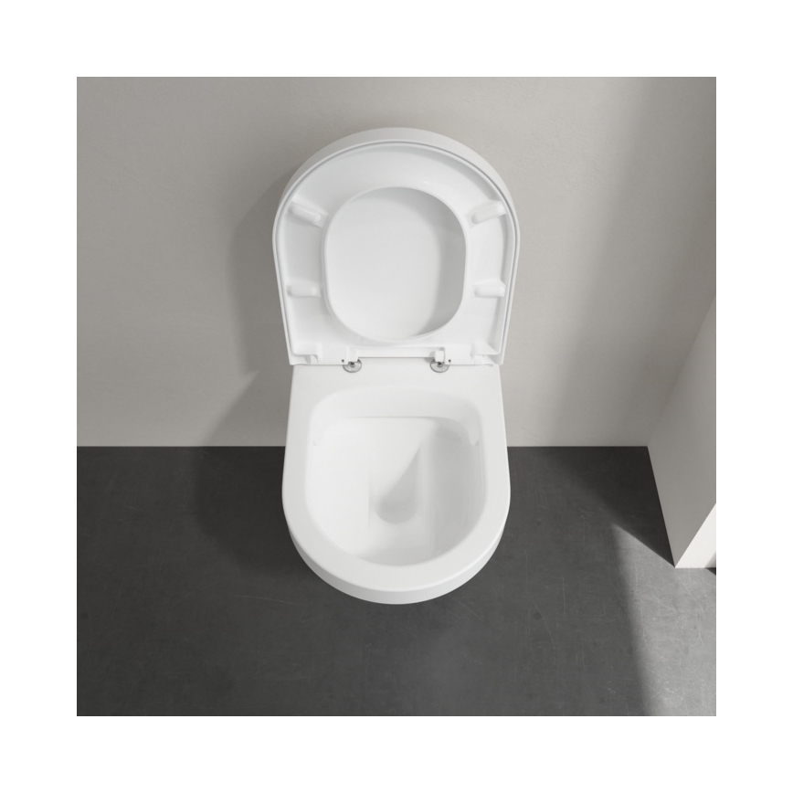 Villeroy & Boch 4694HR01 - Wisząca miska WC z deską SoftClose ARCHITECTURA ceramika/biała