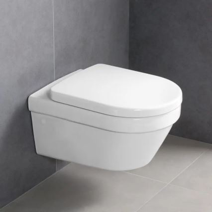 Villeroy & Boch 4694HRR1 - Wisząca misa WC z deską sedesową SoftClose ARCHITECTURA ceramika/biała
