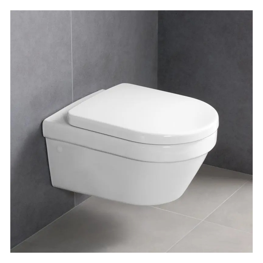 Villeroy & Boch 4694HRR1 - Wisząca misa WC z deską sedesową SoftClose ARCHITECTURA ceramika/biała