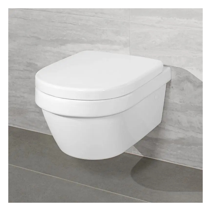 Villeroy & Boch 4694HRR1 - Wisząca misa WC z deską sedesową SoftClose ARCHITECTURA ceramika/biała