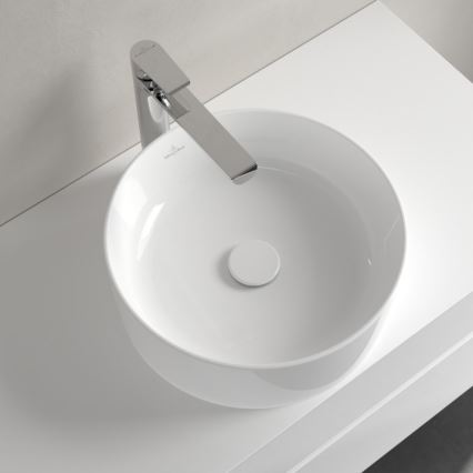 Villeroy & Boch 4A184001 - Umywalka nablatowa COLLARO Ø 40 cm ceramika/biała