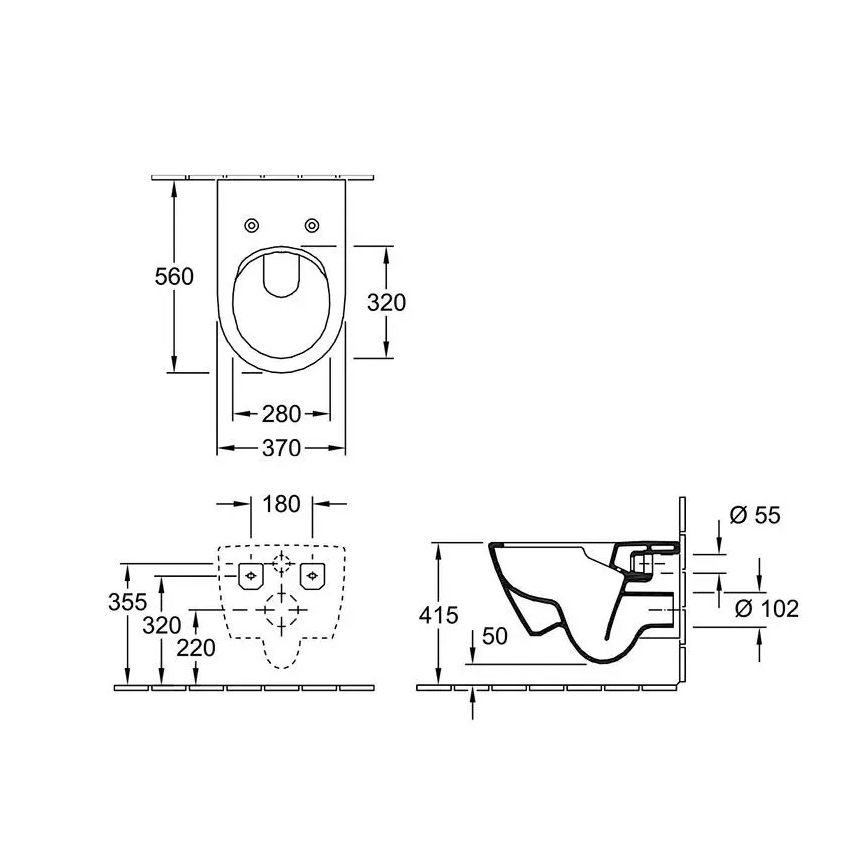 Villeroy & Boch 5614R0AM - Miska WC wisząca SUBWAY 2.0 ceramika/beżowa