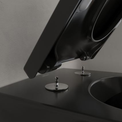 Villeroy & Boch 5614R0R7 - Wisząca miska WC SUBWAY ceramika/czarny