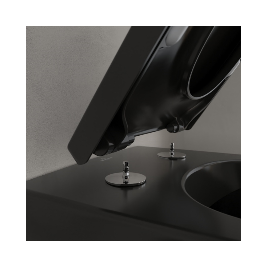 Villeroy & Boch 5614R0R7 - Wisząca miska WC SUBWAY ceramika/czarny