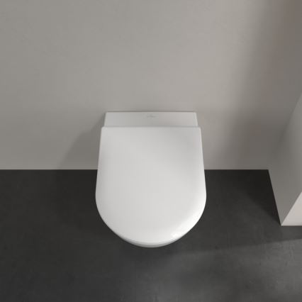 Villeroy & Boch 5614R201 - Wisząca miska WC z deską sedesową SoftClose SUBWAY 2.0, ceramika/biała