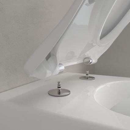 Villeroy & Boch 5614R201 - Wisząca miska WC z deską sedesową SoftClose SUBWAY 2.0, ceramika/biała