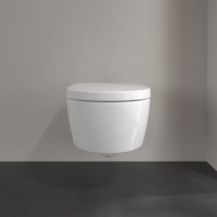 Villeroy & Boch 5656HR01 - Wisząca miska WC AVENTO z wolnoopadającą deską SoftClose, ceramika/biała