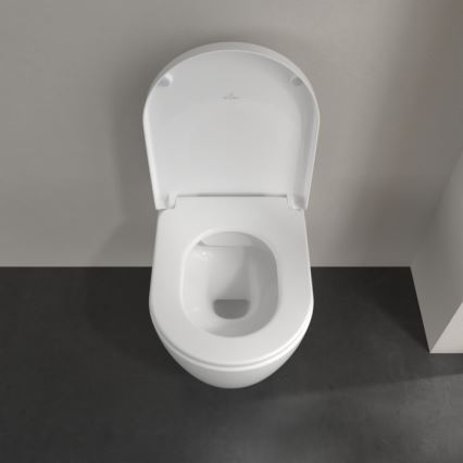 Villeroy & Boch 5656HR01 - Wisząca miska WC AVENTO z wolnoopadającą deską SoftClose, ceramika/biała
