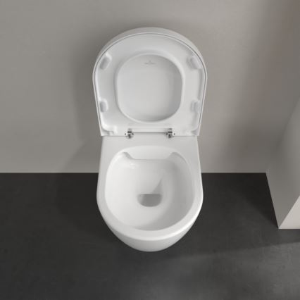 Villeroy & Boch 5656HR01 - Wisząca miska WC AVENTO z wolnoopadającą deską SoftClose, ceramika/biała