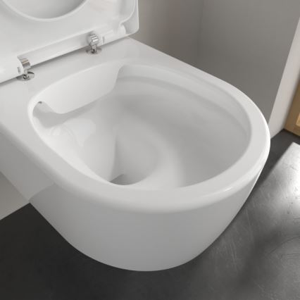 Villeroy & Boch 5656HR01 - Wisząca miska WC AVENTO z wolnoopadającą deską SoftClose, ceramika/biała
