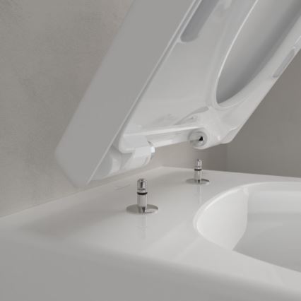 Villeroy & Boch 5656HR01 - Wisząca miska WC AVENTO z wolnoopadającą deską SoftClose, ceramika/biała