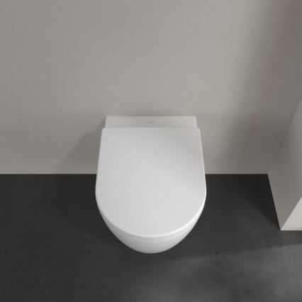 Villeroy & Boch 5656HRR1 - Miska WC podwieszana z deską sedesową SoftClose AVENTO, ceramika/biała