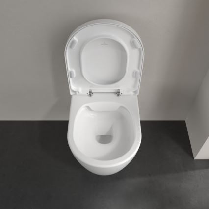 Villeroy & Boch 5656HRR1 - Miska WC podwieszana z deską sedesową SoftClose AVENTO, ceramika/biała