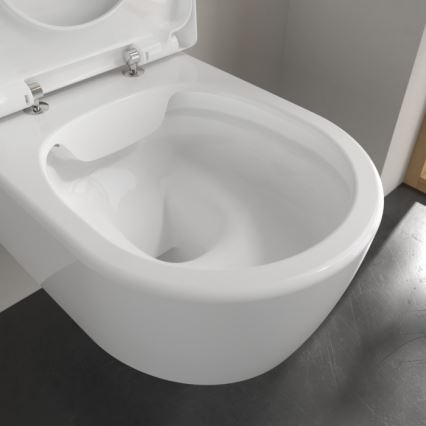 Villeroy & Boch 5656HRR1 - Miska WC podwieszana z deską sedesową SoftClose AVENTO, ceramika/biała