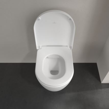 Villeroy & Boch 5656HRRW - Miska WC wisząca z deską sedesową SoftClose AVENTO keramika/biała