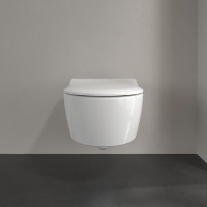 Villeroy & Boch 5656RS01 - WC wiszące z deską wolnoopadającą SoftClose AVENTO, ceramika/biała