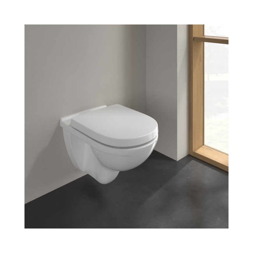 Villeroy & Boch 5660H101 - miska WC wisząca O.NOVO z deską sedesową, ceramika/biała
