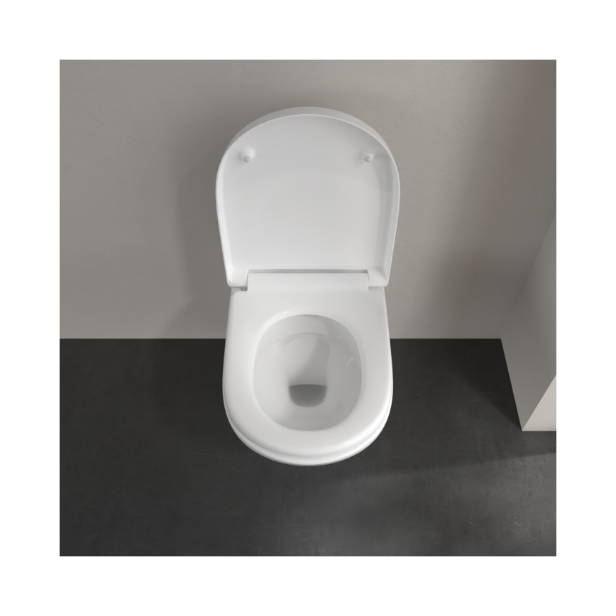 Villeroy & Boch 5660H101 - miska WC wisząca O.NOVO z deską sedesową, ceramika/biała