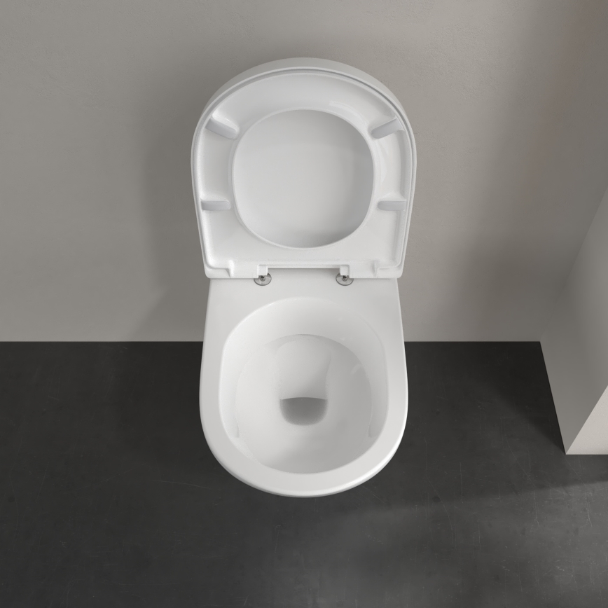 Villeroy & Boch 5660H101 - miska WC wisząca O.NOVO z deską sedesową, ceramika/biała