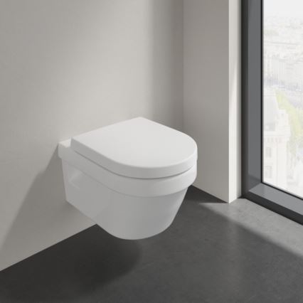 Villeroy & Boch 5684HR01 - Wisząca miska WC z deską SoftClose ARCHITECTURA, ceramika/biała