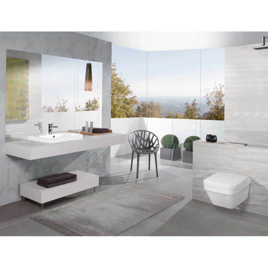 Villeroy & Boch 5685HR01 - Wisząca miska WC z deską z mechanizmem SoftClose ARCHITECTURA ceramika/biała