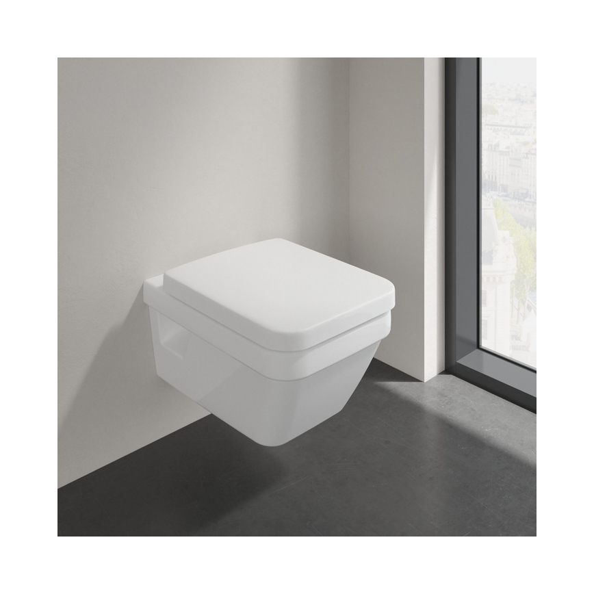Villeroy & Boch 5685HR01 - Wisząca miska WC z deską z mechanizmem SoftClose ARCHITECTURA ceramika/biała
