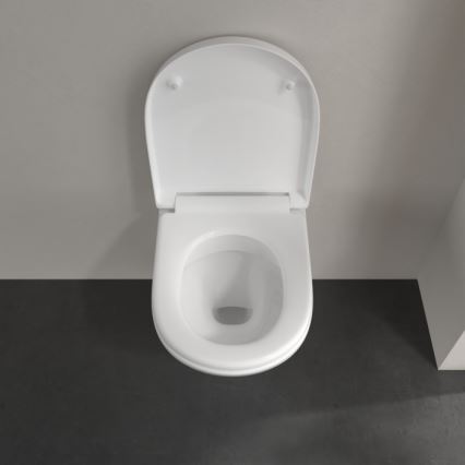 Villeroy & Boch 5688HR01 - Wisząca miska WC z deską sedesową SoftClose O.NOVO, ceramika/biała