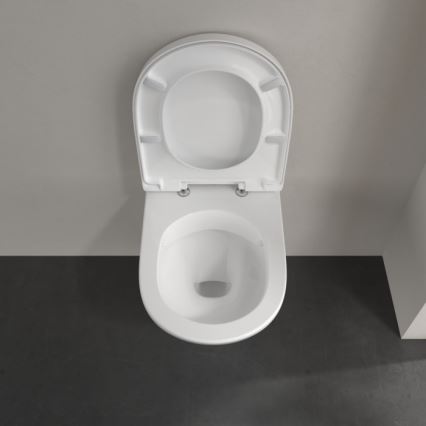 Villeroy & Boch 5688HR01 - Wisząca miska WC z deską sedesową SoftClose O.NOVO, ceramika/biała
