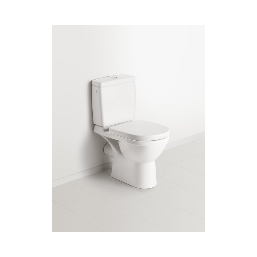Villeroy & Boch 5788S101 - Spłuczka kompaktowa do WC O.NOVO, przyłącze z tyłu/boku, biała
