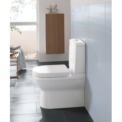 Villeroy & Boch 5788S101 - Spłuczka kompaktowa do WC O.NOVO, przyłącze z tyłu/boku, biała