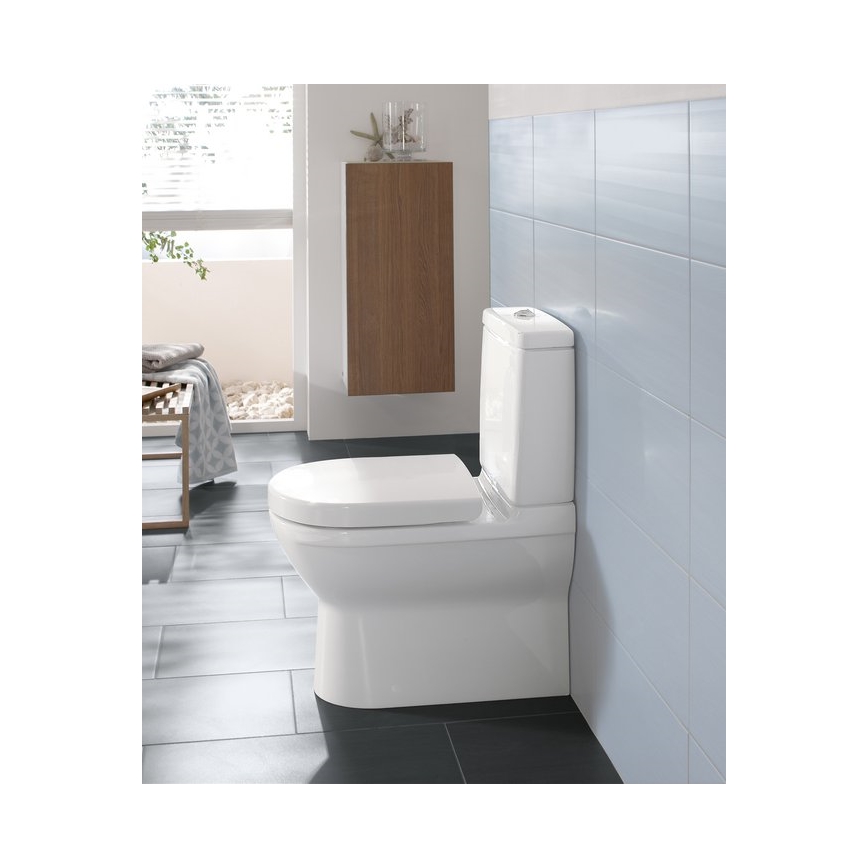 Villeroy & Boch 5788S101 - Spłuczka kompaktowa do WC O.NOVO, przyłącze z tyłu/boku, biała