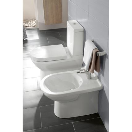 Villeroy & Boch 5788S101 - Spłuczka kompaktowa do WC O.NOVO, przyłącze z tyłu/boku, biała