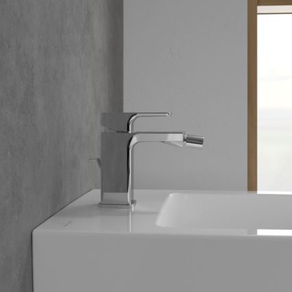 Villeroy & Boch TVB11200100061 - Bateria bidetowa SUBWAY 3.0 z zestawem odpływowym, błyszczący chrom