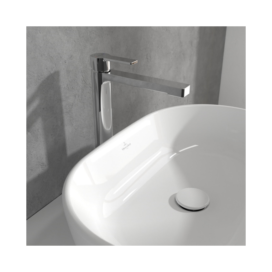 Villeroy & Boch TVW10300500061 - Bateria umywalkowa + odpływ ARCHITECTURA 32,9 cm chrom błyszczący