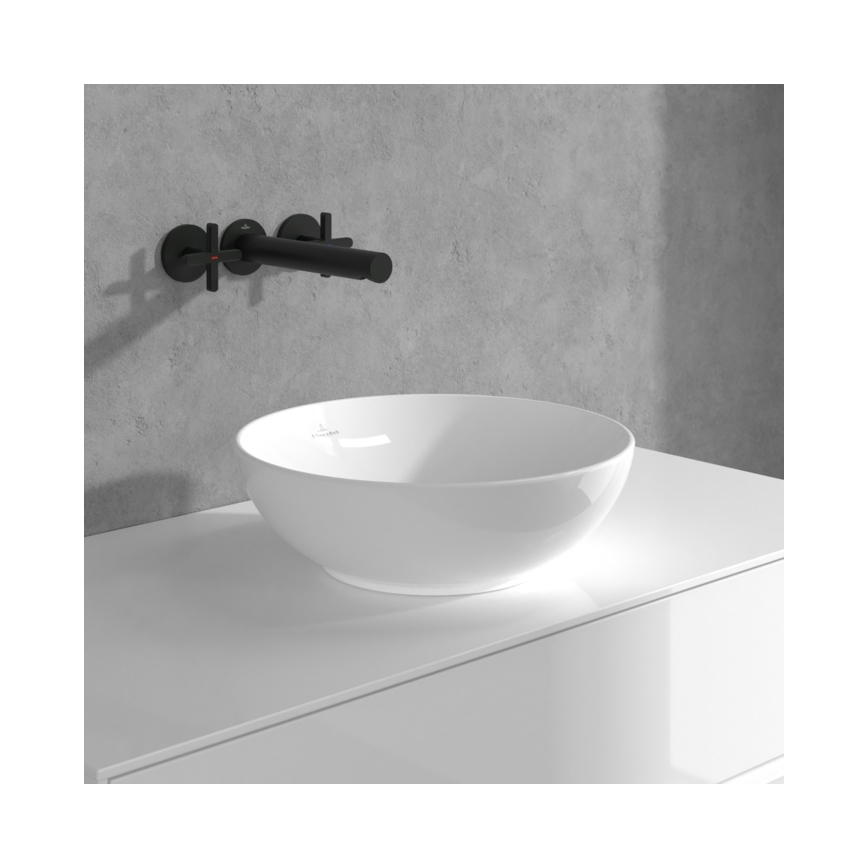 Villeroy & Boch TVZ106012000K5 - Czarna matowa bateria umywalkowa LOOP&FRIENDS
