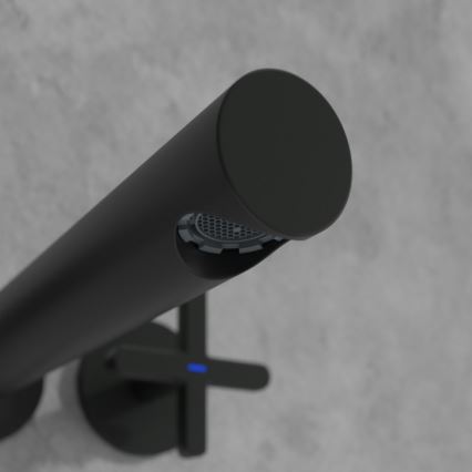 Villeroy & Boch TVZ106012000K5 - Czarna matowa bateria umywalkowa LOOP&FRIENDS