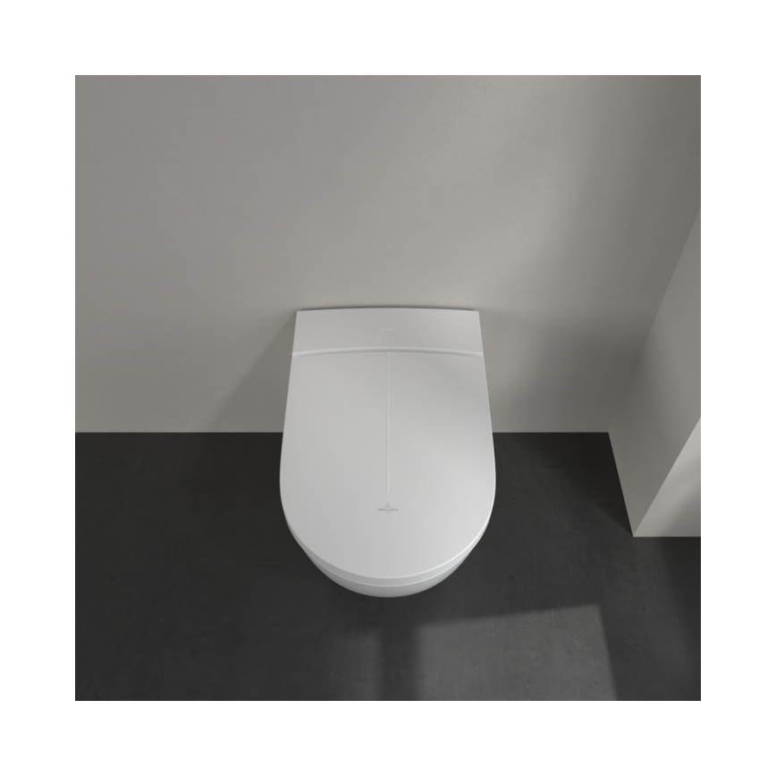 Villeroy & Boch V0E100R1 - Bidet wiszący z deską SoftClose VICLEAN ceramika/biała + pilot zdalnego sterowania