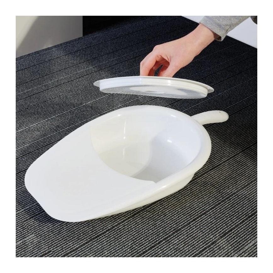 Vitility - Toaleta przyłóżkowa z pokrywą, biała