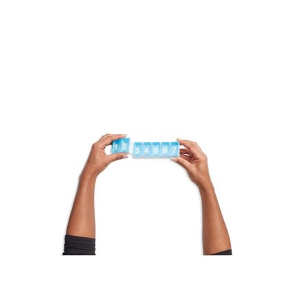 Vitility - Tygodniowy dozownik leków, niebieski