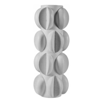 Wazon 37x19 cm żywica/biały mat