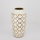 Wazon ceramiczny 25x13 cm złoty/biały