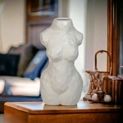 Wazon ceramiczny 30 cm, biały